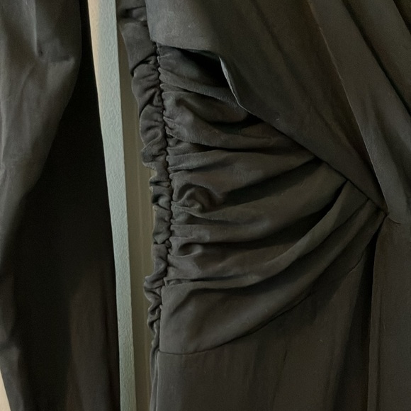 NWT Karen Millen Ruched Jersey Crepe Midi Dress Sz S - Picture 6 of 9